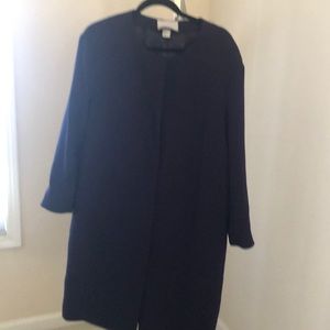 Navy knit coat